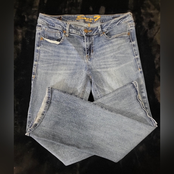 Seven - Womens Bootcut Medium Blue Jeans - Size 12 - Picture 9 of 9